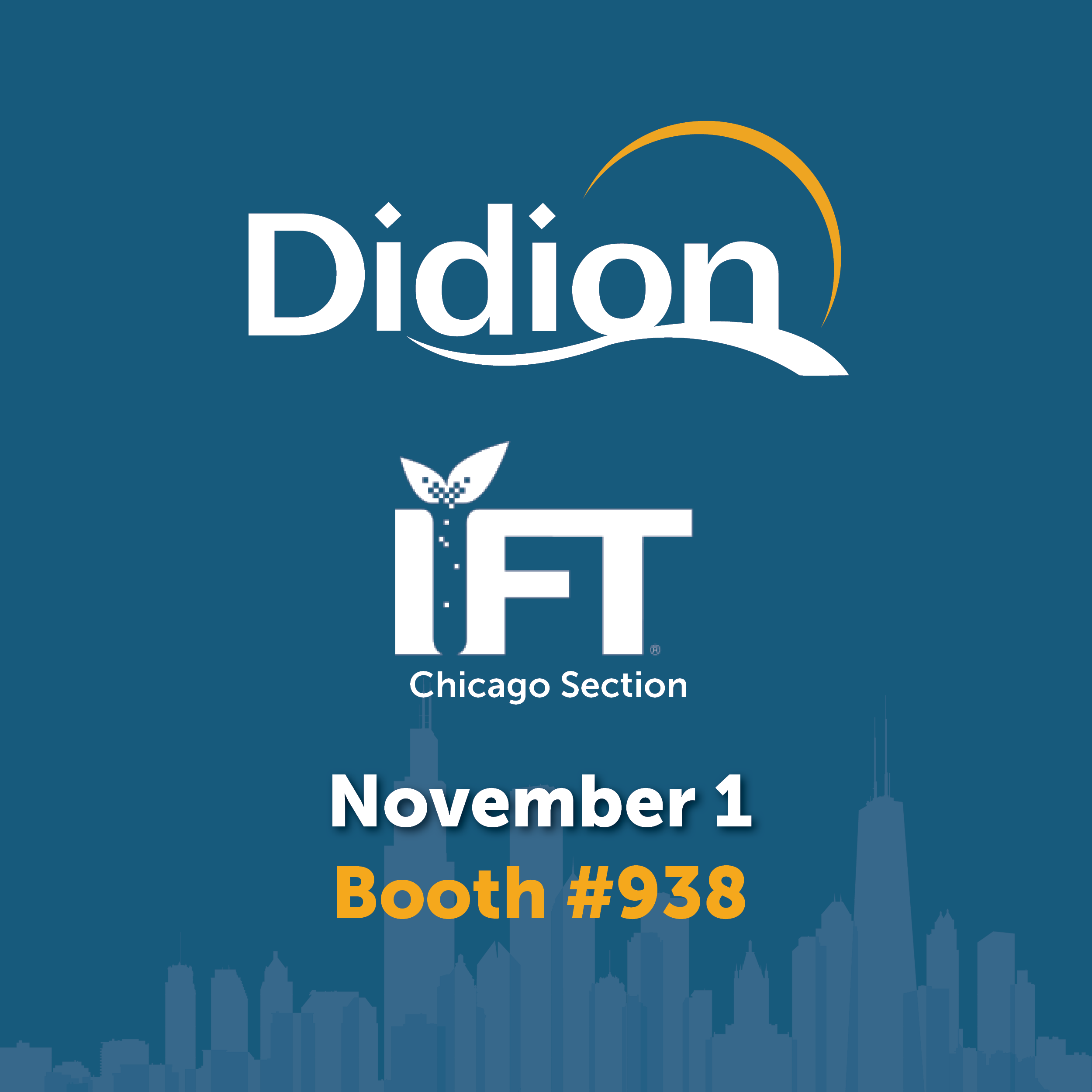 Sharing Didion’s Impact at Chicago Section IFT Suppliers’ Expo & Symposium